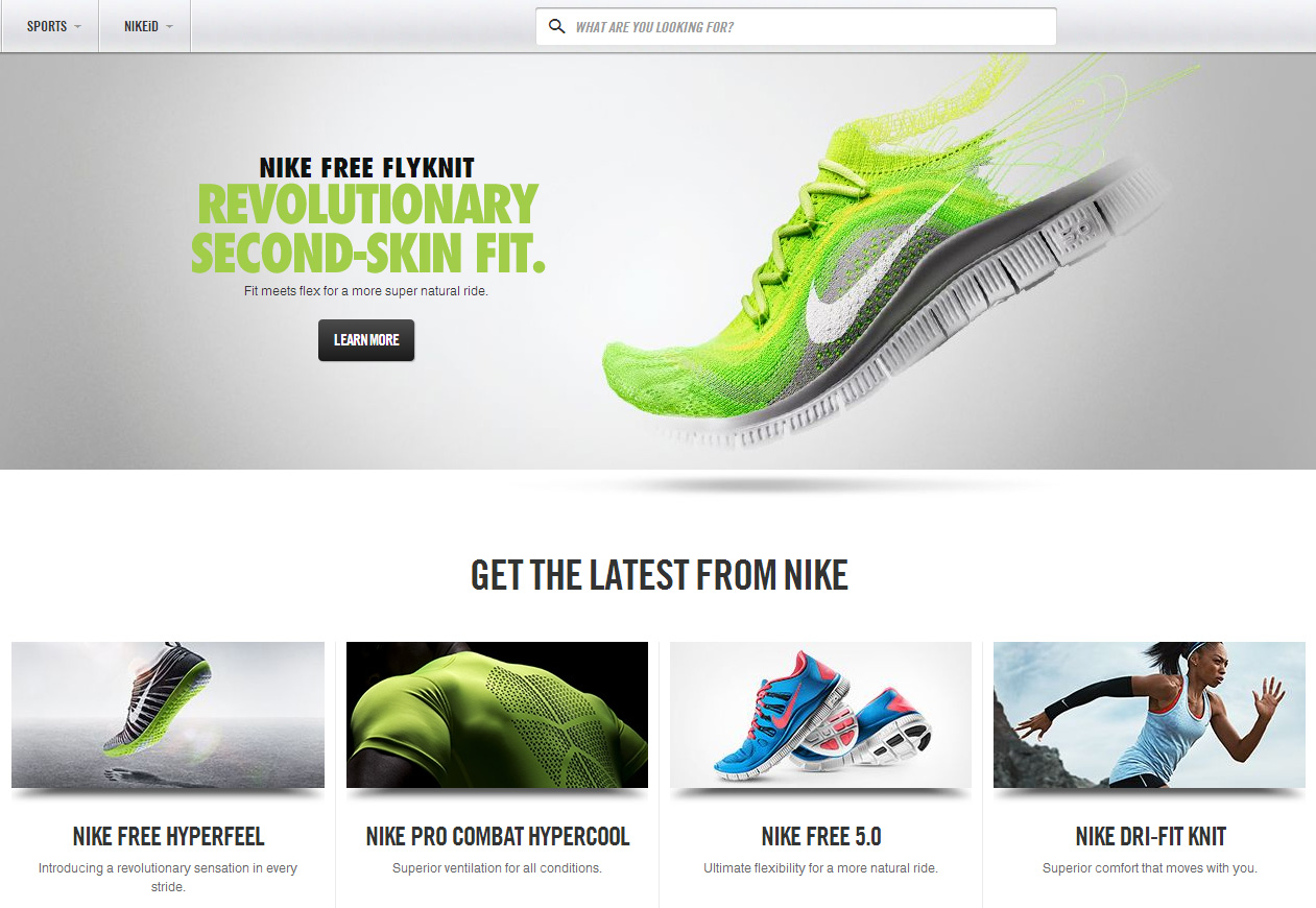 Nike screenshot