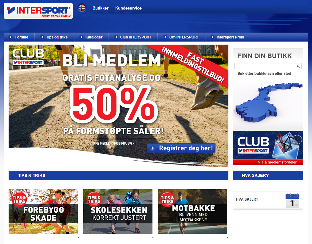 Intersport screenshot